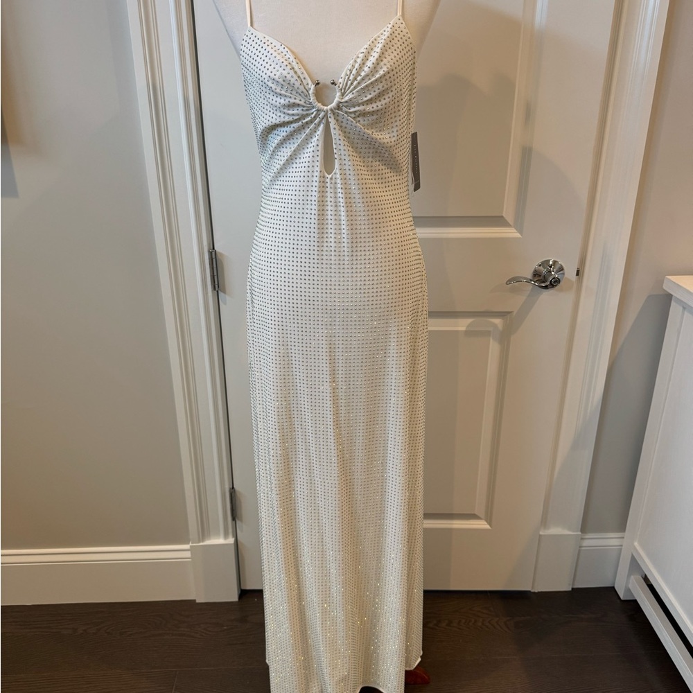 Elegant White Evening Gown